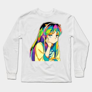 Urusei Yatsura pop art Long Sleeve T-Shirt